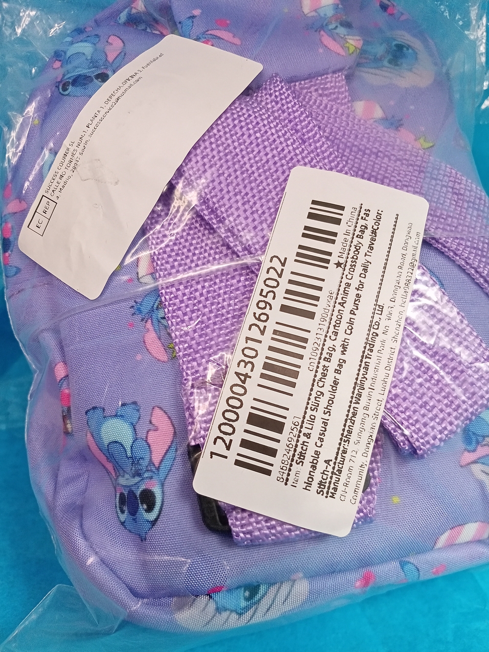 Disney Stitch Mini Backpack with Coin Purse - Picture 6 of 7